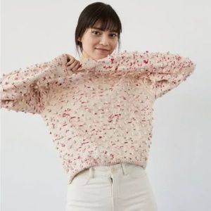 Misha and Puff Adult Popcorn Sweater in Poppy Confetti XS